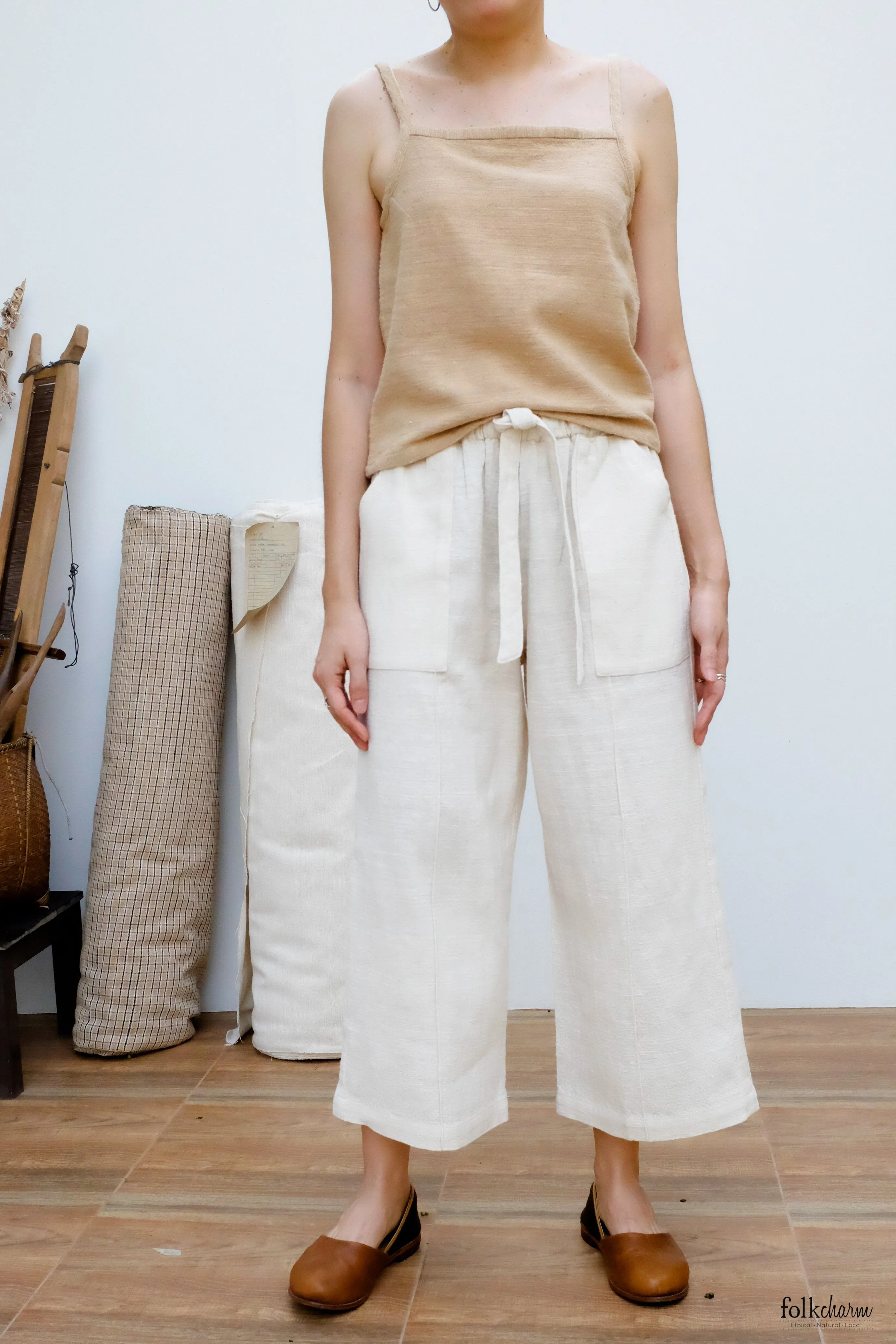 Cropped Loose Trousers (Pre-order)'