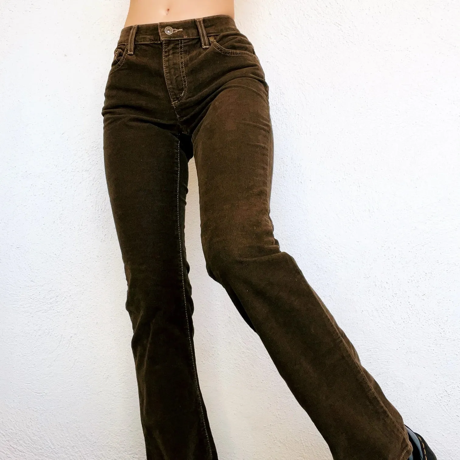 Dark Olive Corduroy Pants