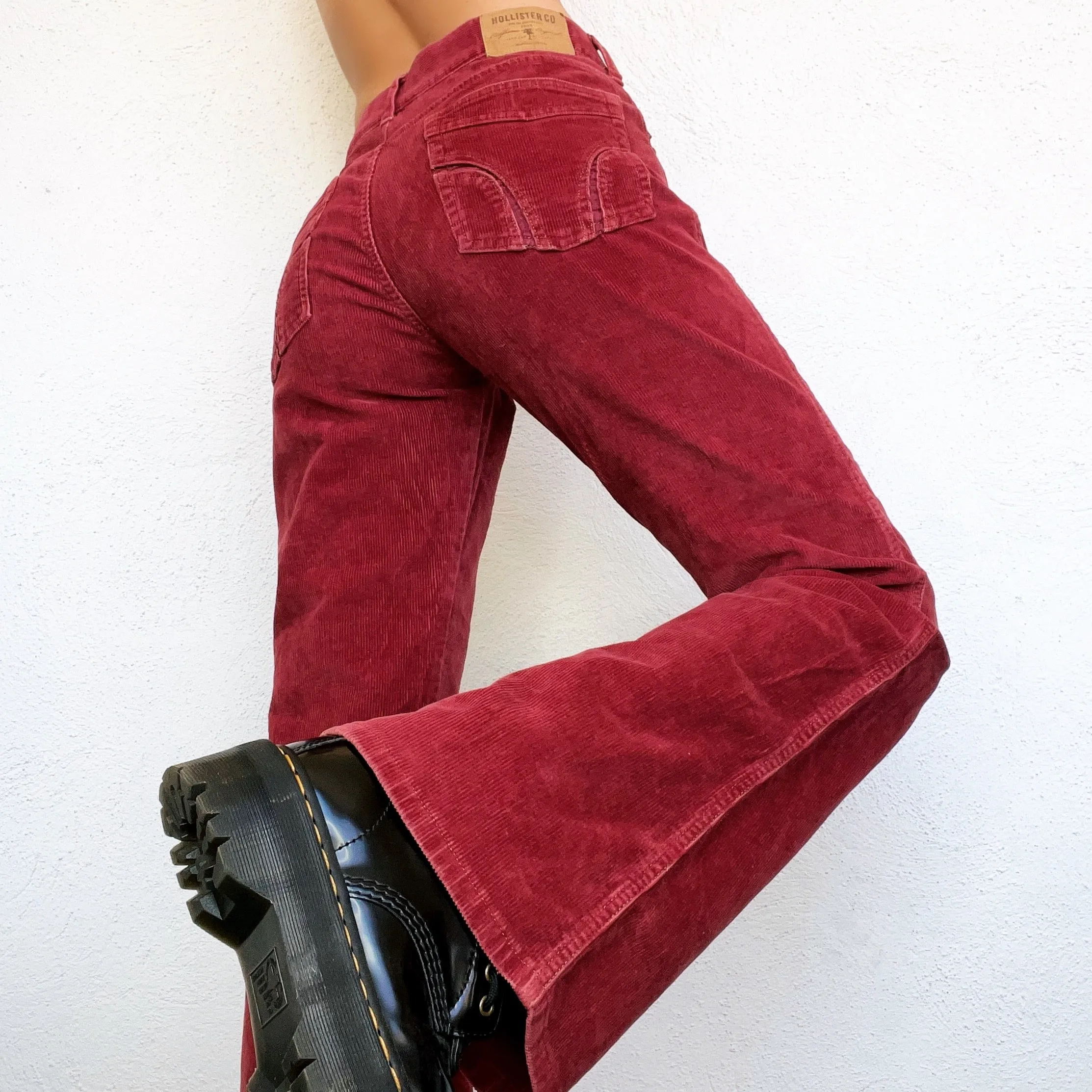 Early 2000s Brick Red Corduroy Flares