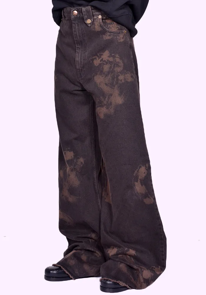 EGONLAB. AW24DN003B BAGGY DENIM PANTS BLACK (New season FW24)
