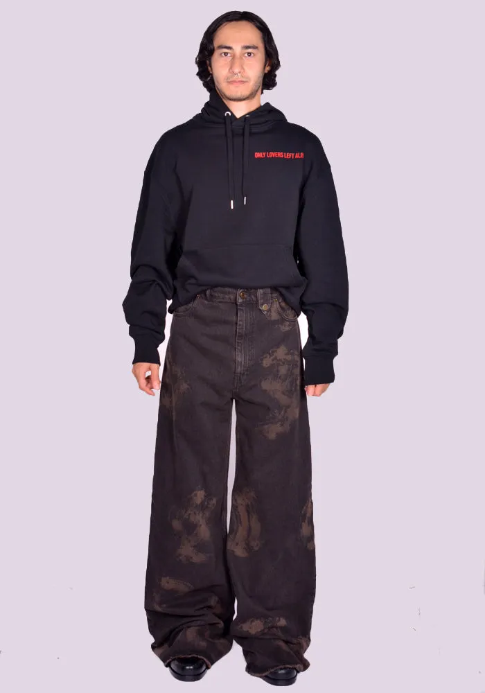 EGONLAB. AW24DN003B BAGGY DENIM PANTS BLACK (New season FW24)