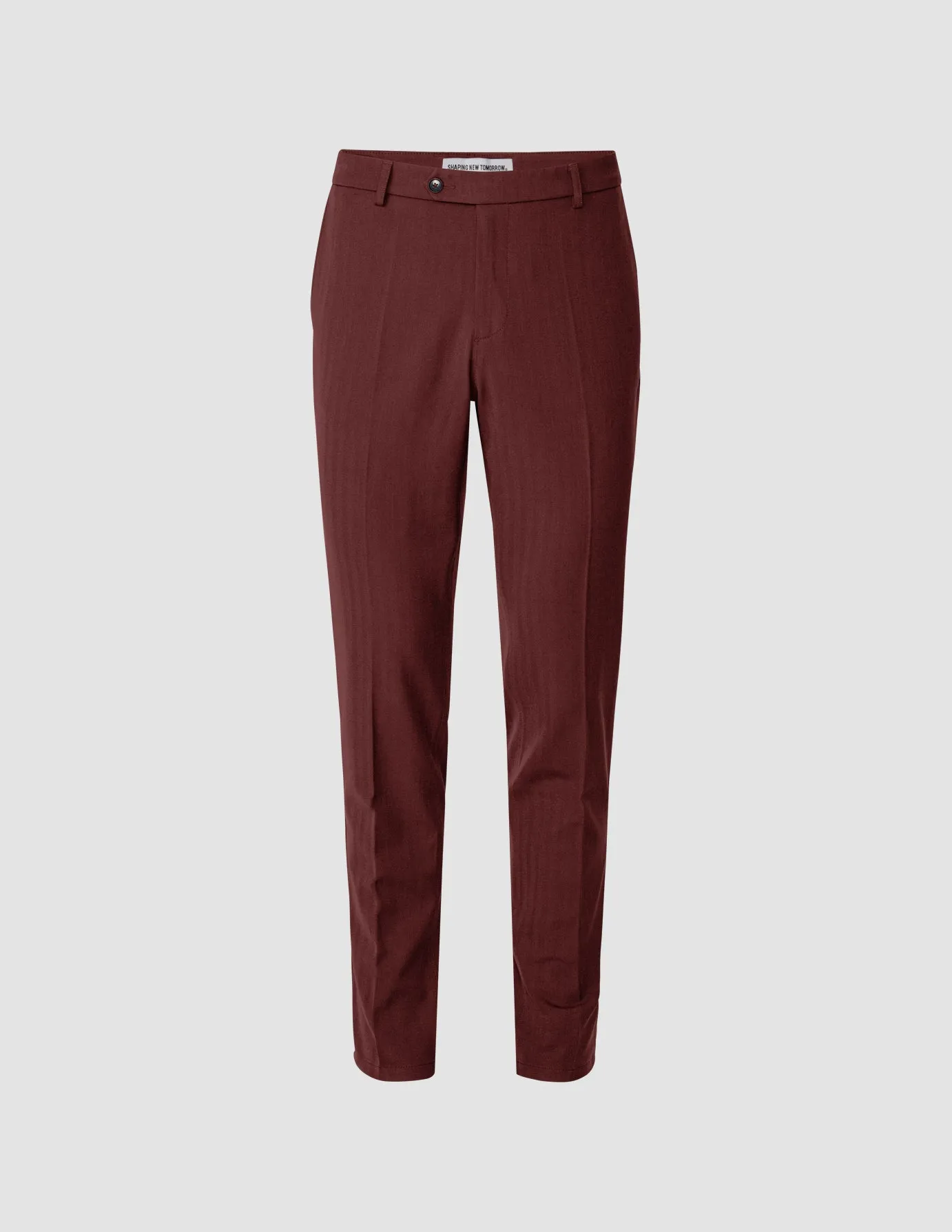 Essential Suit Pants Slim Mahogany