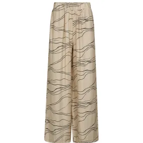 Evy loose pants / 100262 - Cream Graphic