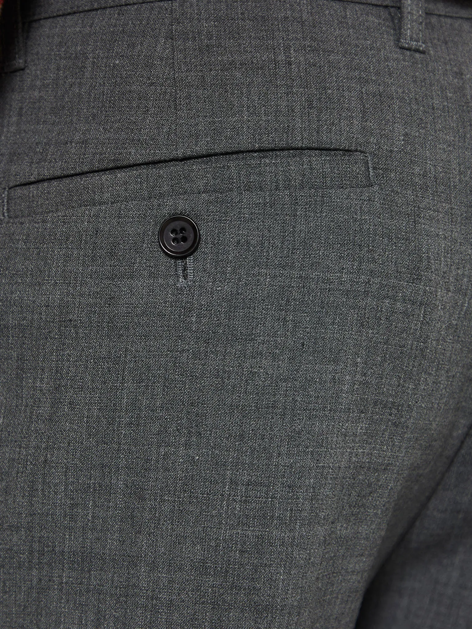 French Grey Melange Flare Trousers