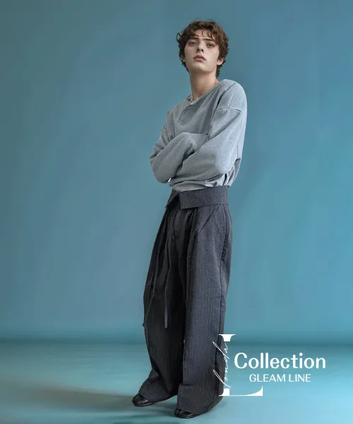 Flip-up Waist Loose Pants