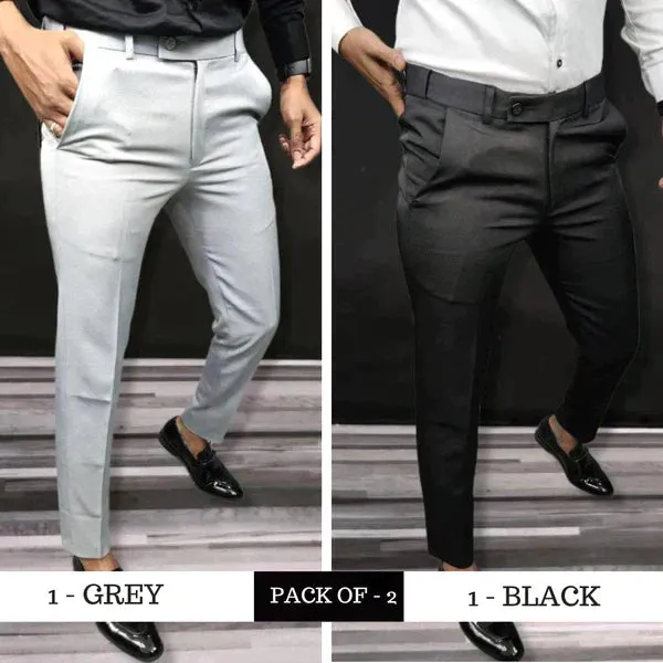 Hot Sale 49% OFFSolid Color Slim Fit Formal Pants