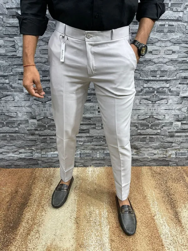 Hot Sale 49% OFFSolid Color Slim Fit Formal Pants