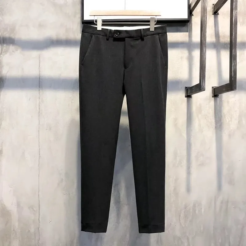 Hot Sale 49% OFFSolid Color Slim Fit Formal Pants