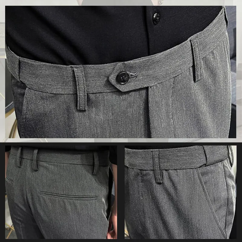 Hot Sale 49% OFFSolid Color Slim Fit Formal Pants