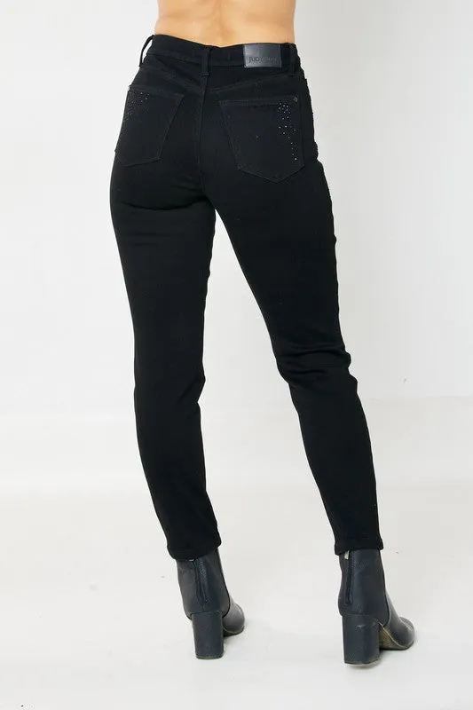 Judy Blue Rhinestone Embellished Jeans