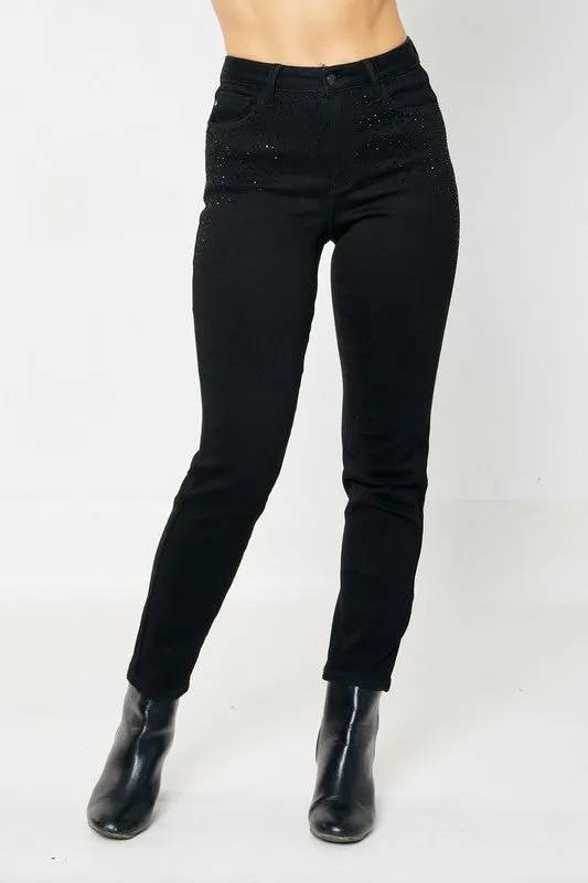 Judy Blue Rhinestone Embellished Jeans
