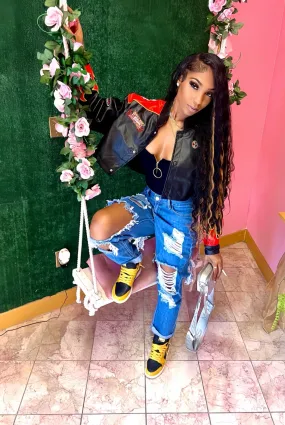 Less Talk......Destroyed Boyfriend Jeans