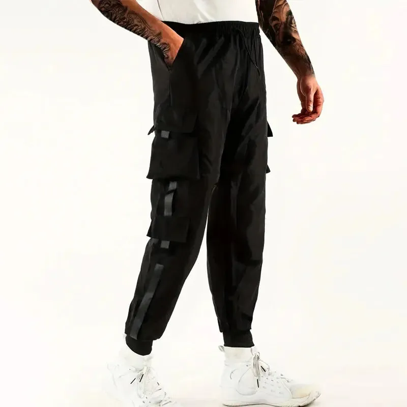 Loose Fit Joggers - Men's Multi-Pocket Cargo Pants