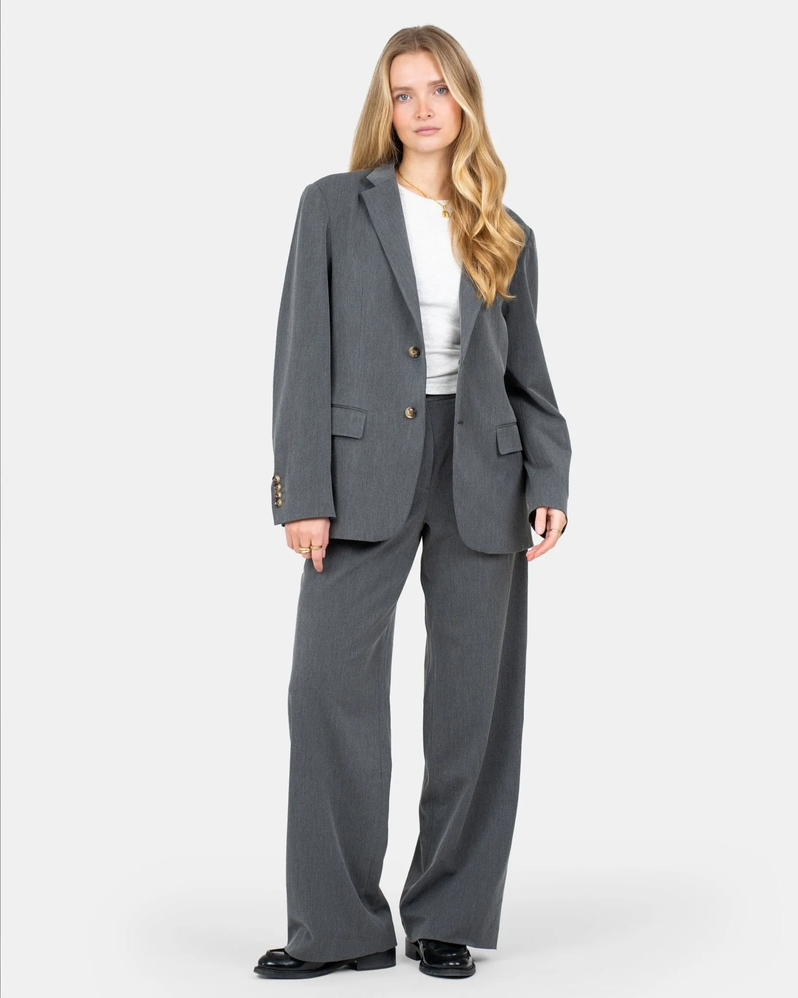 Loose Fit suit pants Grå