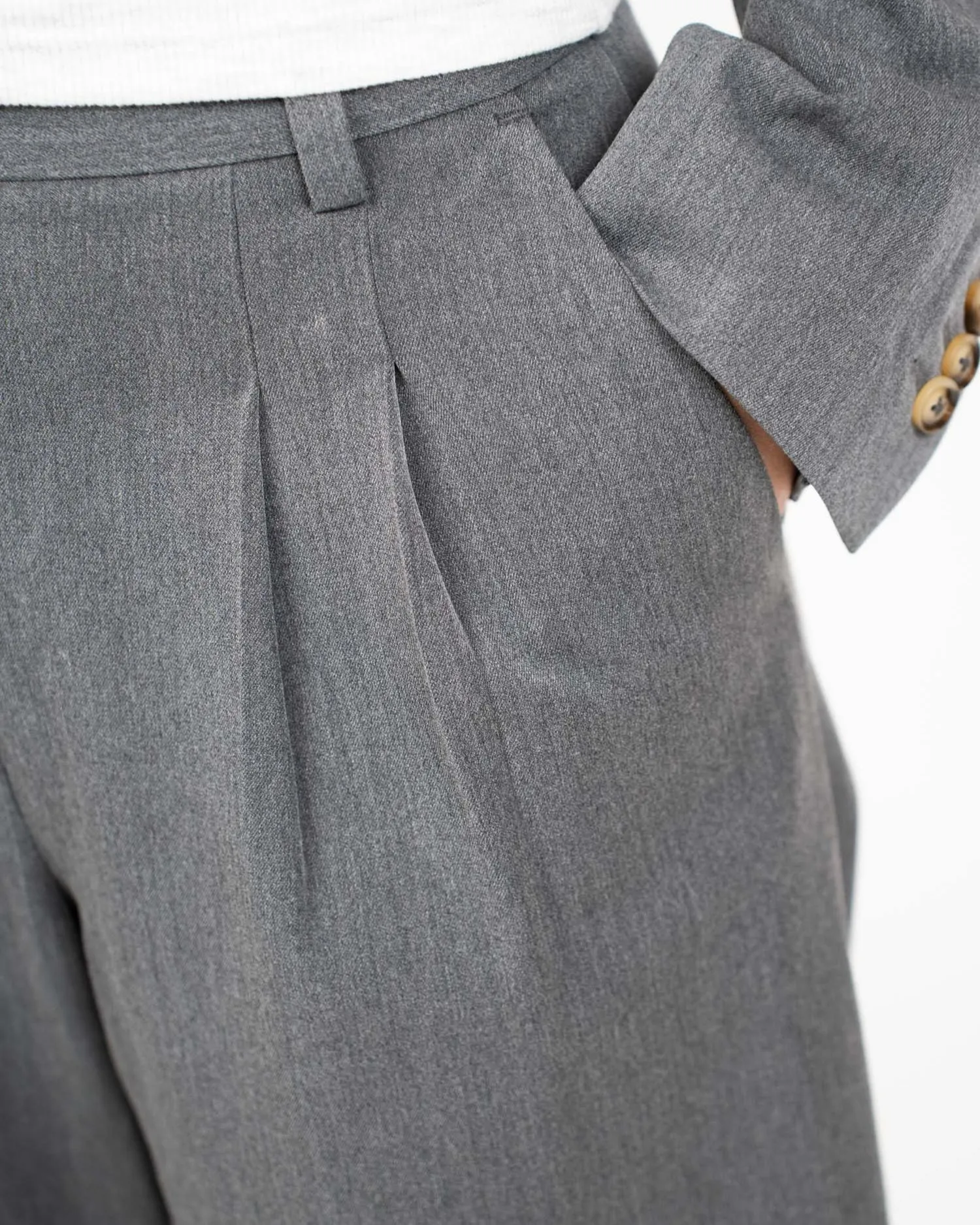 Loose Fit suit pants Grå