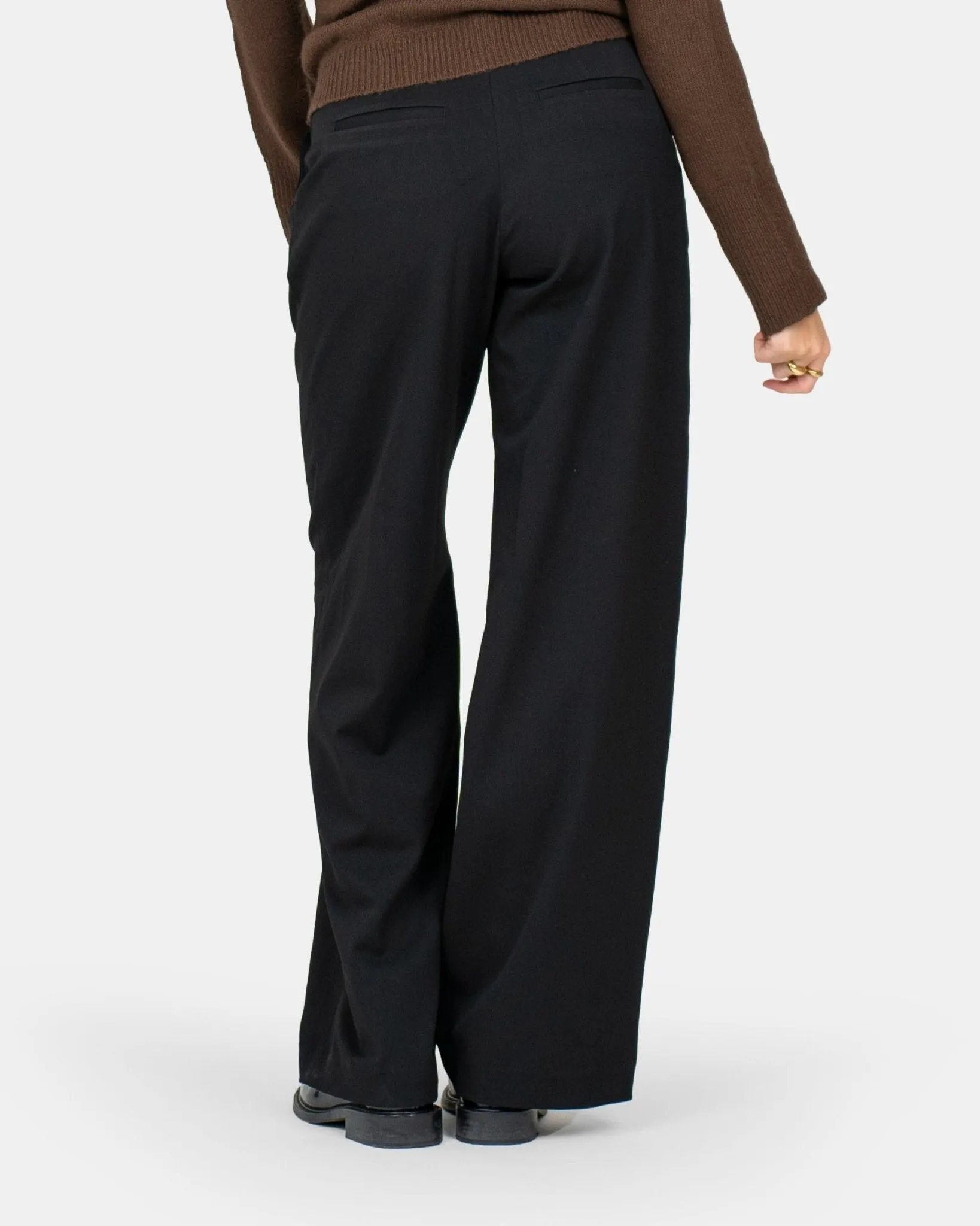 Loose Fit suit pants Sort