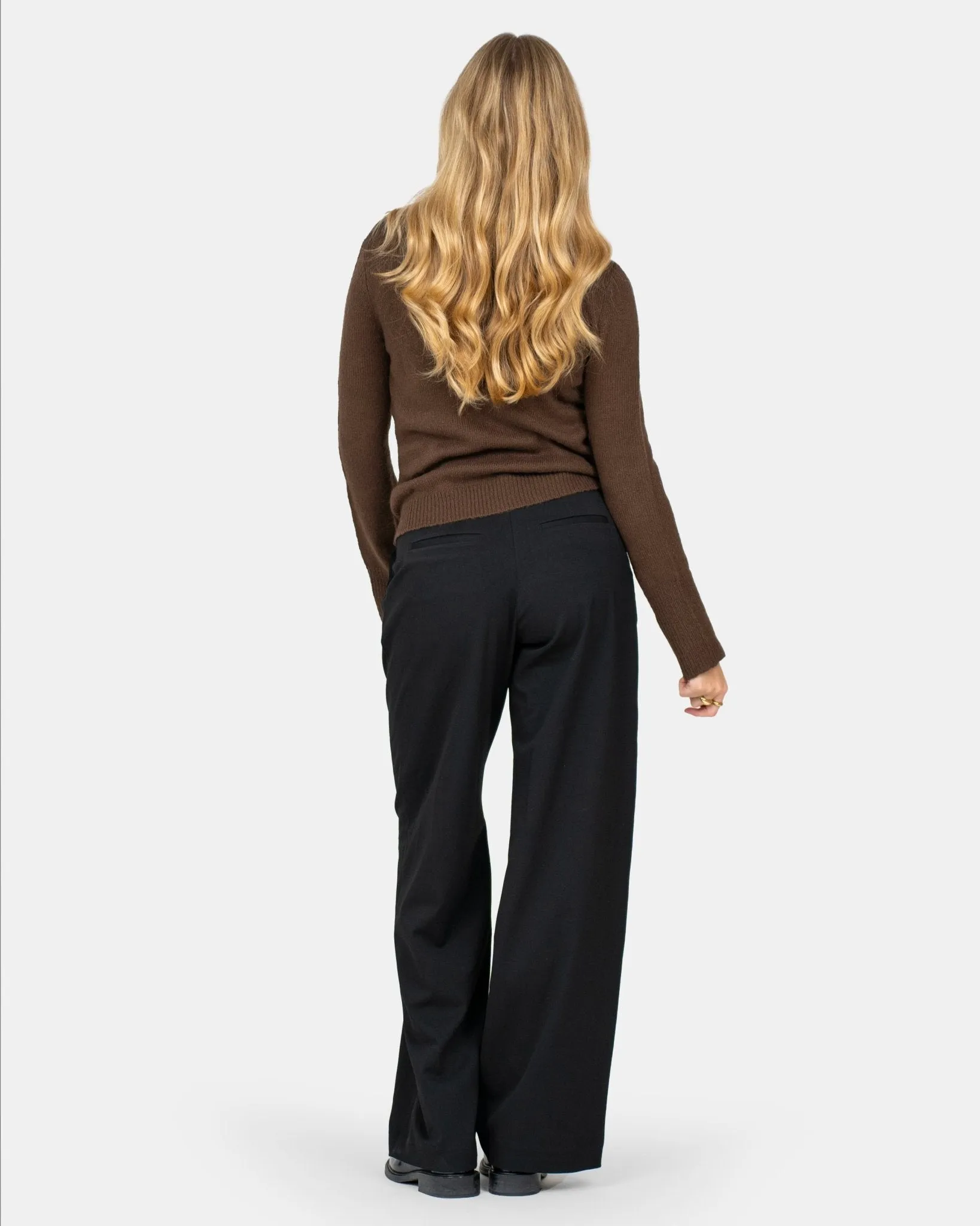 Loose Fit suit pants Sort