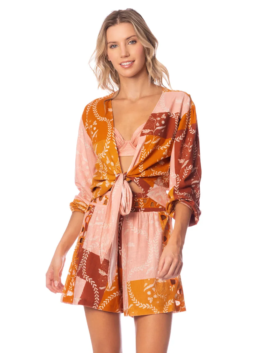 Maaji Leaf Patchwork Baia Shorts