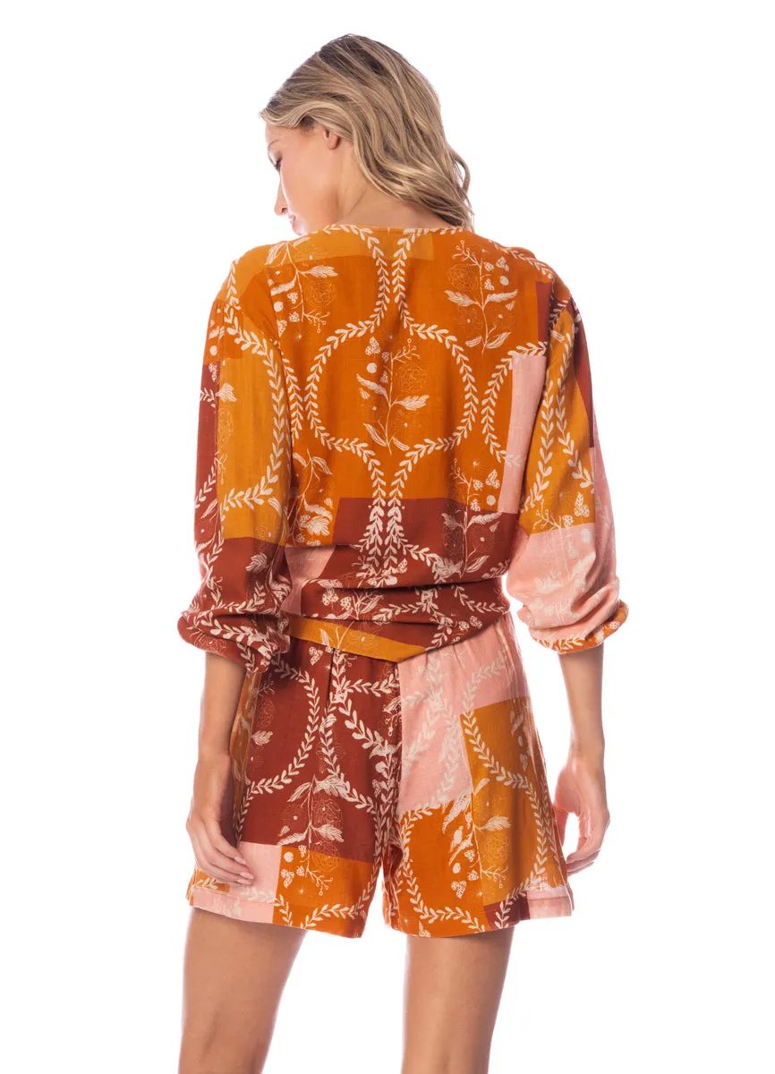 Maaji Leaf Patchwork Baia Shorts