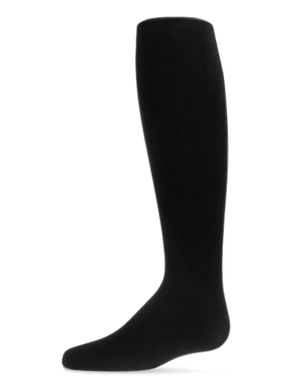 MeMoi Flocked Back Seam Tights Black