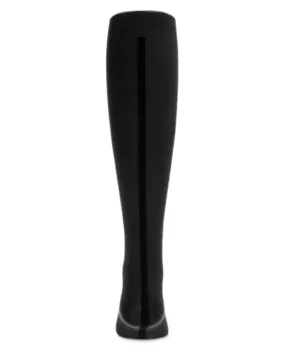 MeMoi Flocked Back Seam Tights Black