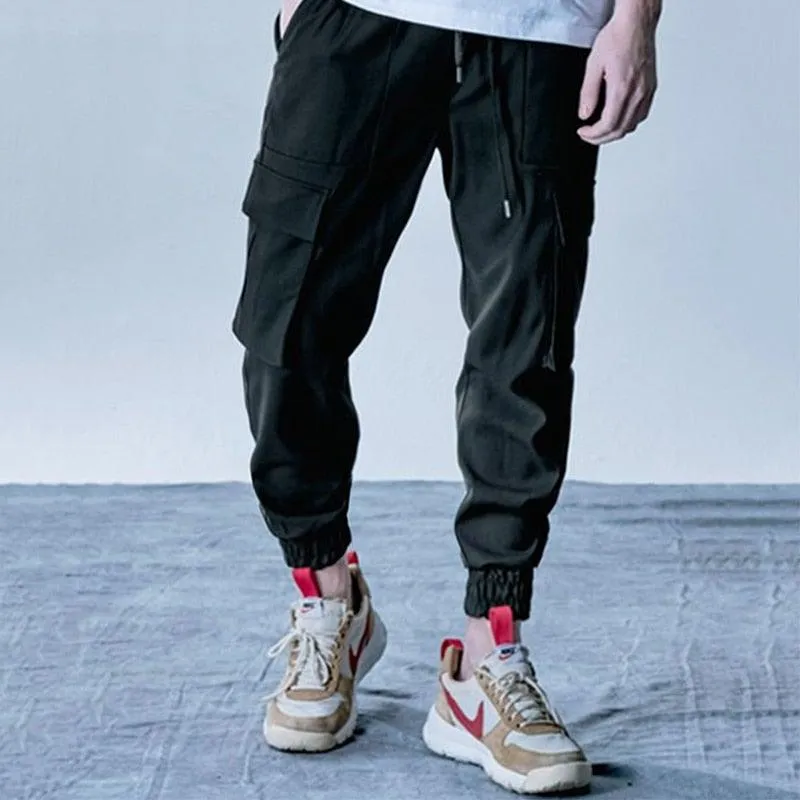 Men's Elastic Multi-Pocket Outdoor Joggers
