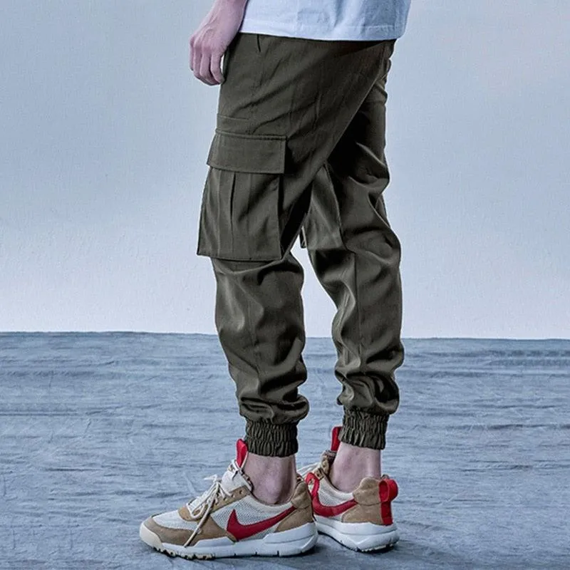 Men's Elastic Multi-Pocket Outdoor Joggers