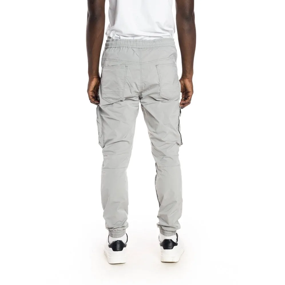 Multi Pocket Cargo Windbreaker Pant - Light Grey