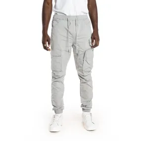 Multi Pocket Cargo Windbreaker Pant - Light Grey