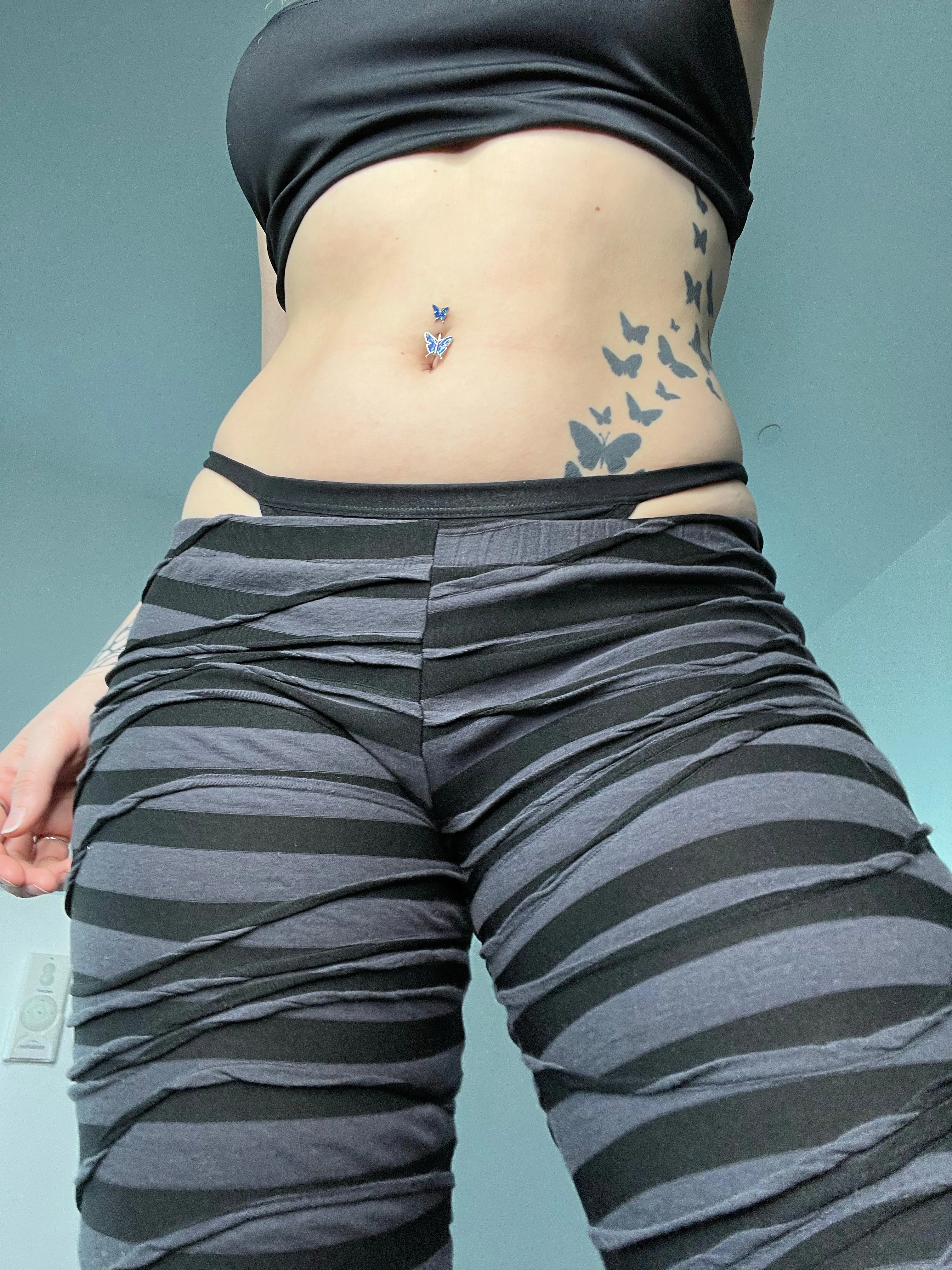 Mummified Flare Pants