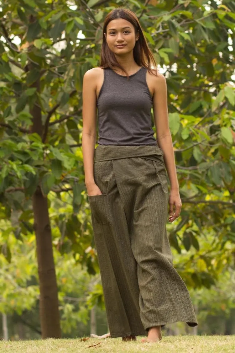 Olive Green Fisherman Pants
