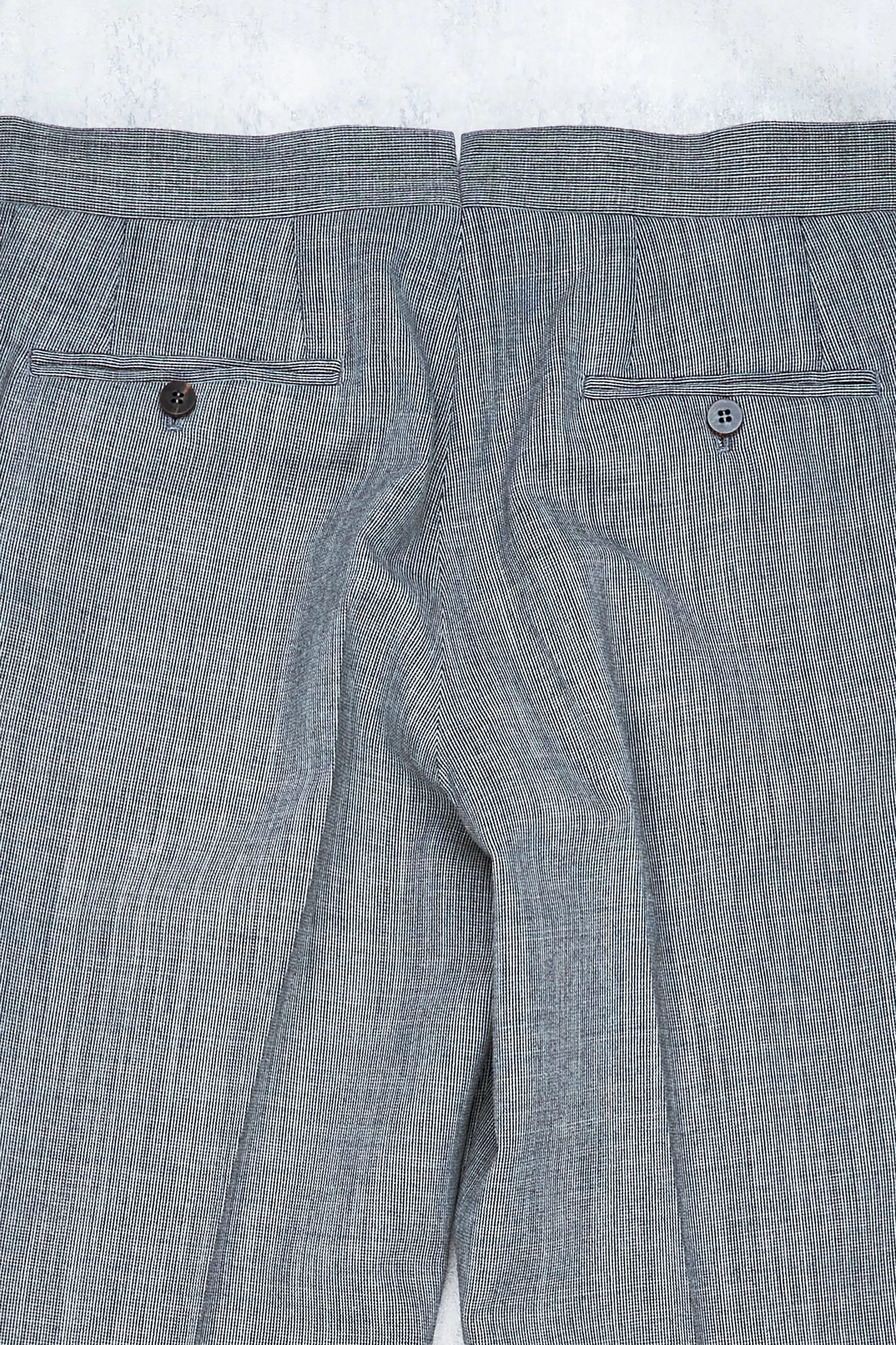 Orazio Luciano Grey Suit - Summer Sportex Wool by Fox Brothers
