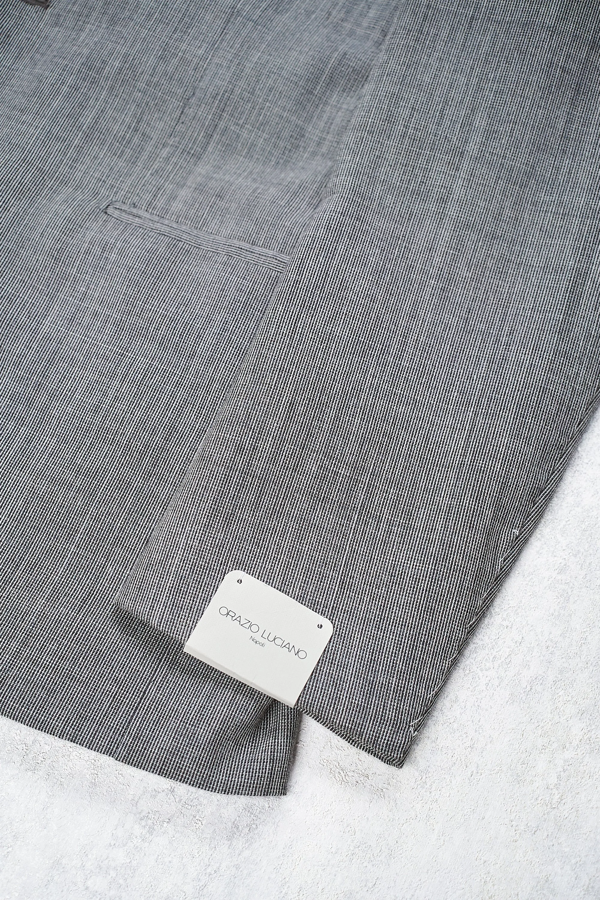 Orazio Luciano Grey Suit - Summer Sportex Wool by Fox Brothers