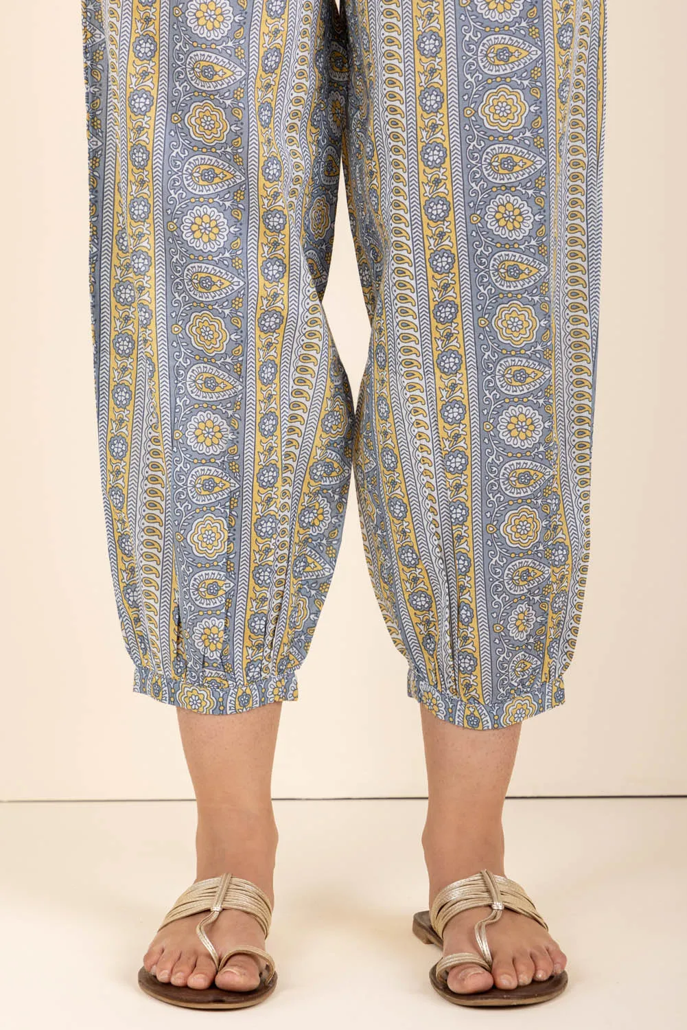 Paisley Border Afghani Trouser