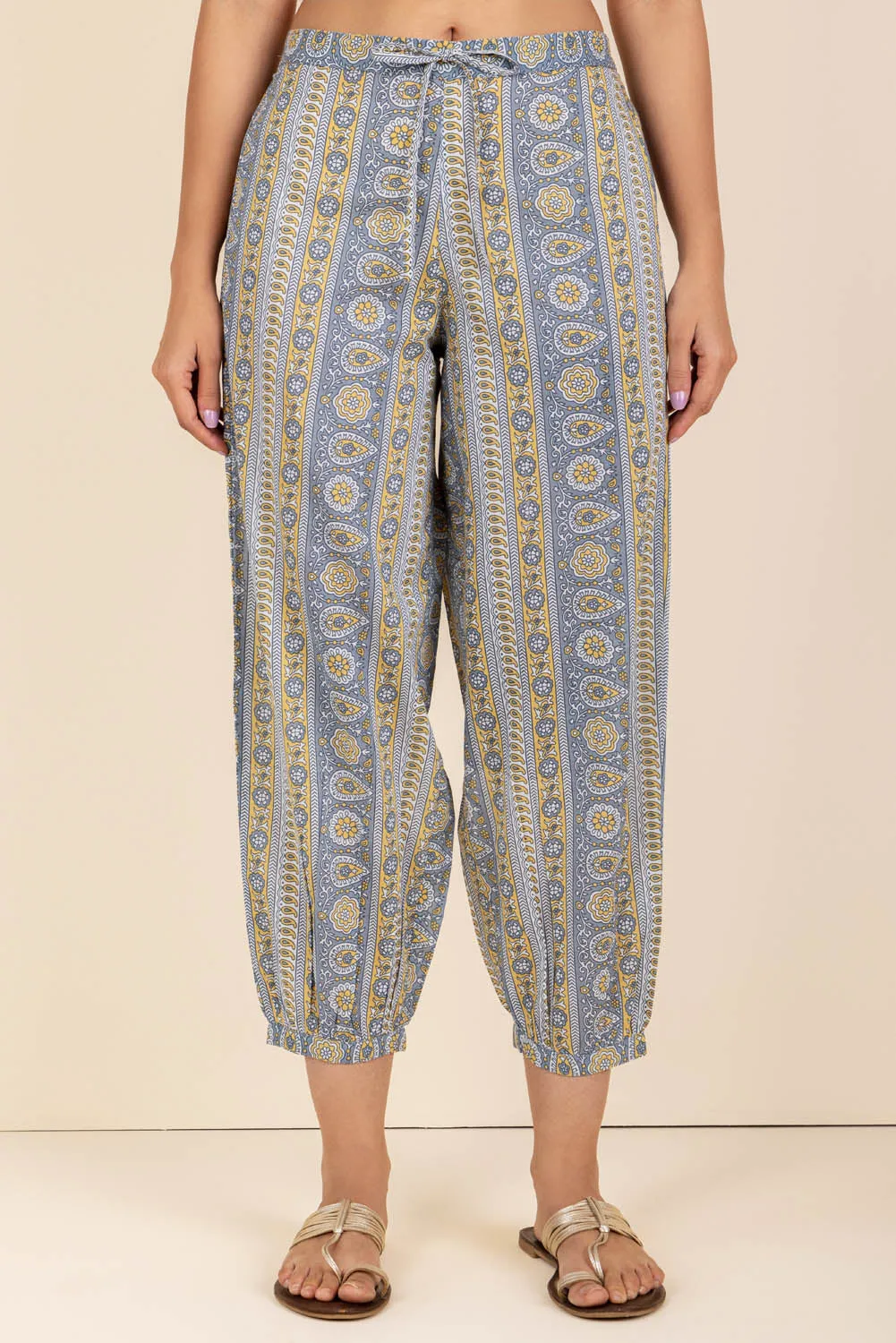 Paisley Border Afghani Trouser