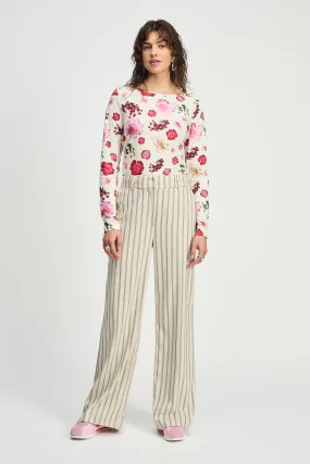 PANTS - Striped Cream