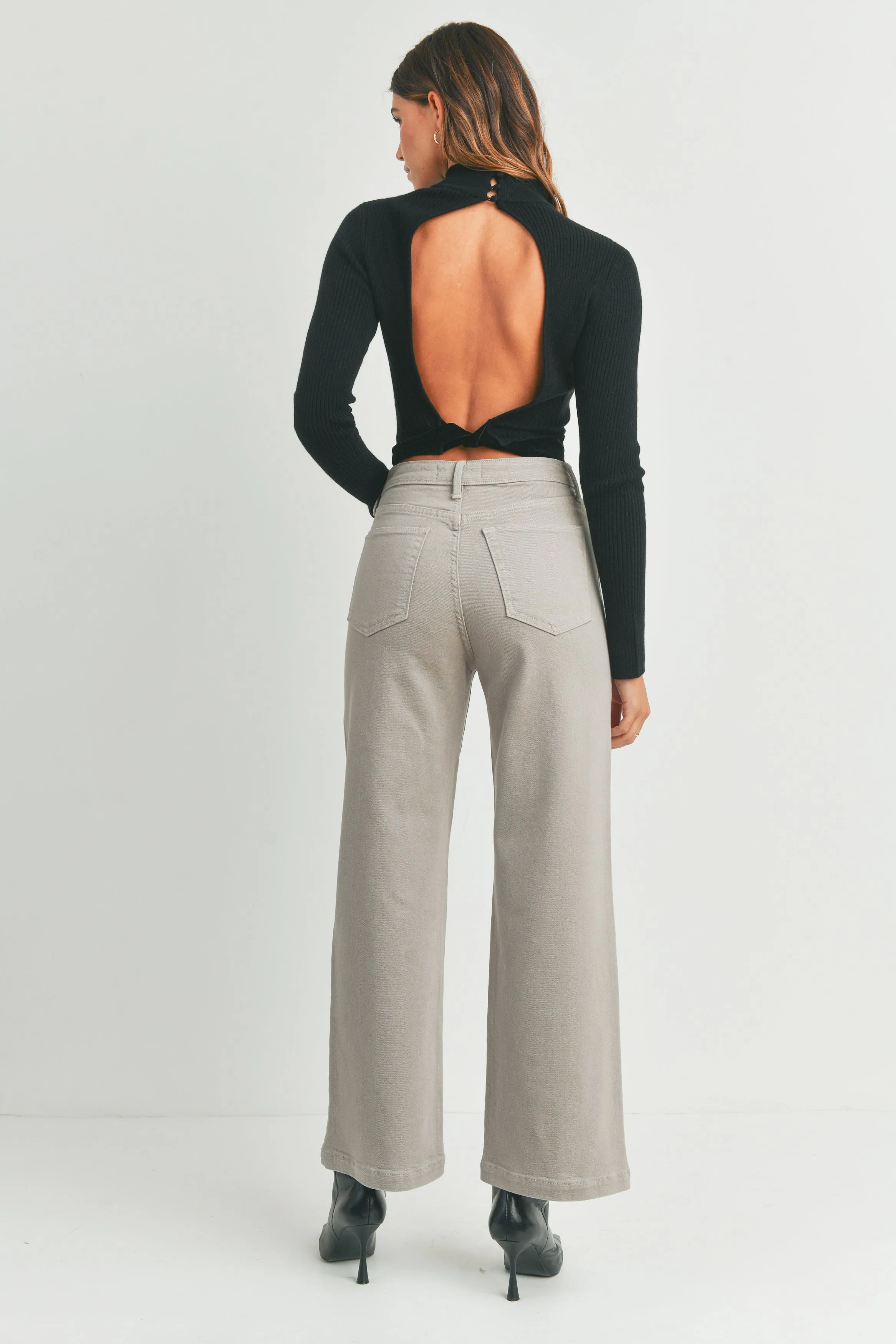 Patch Pocket Wide Leg