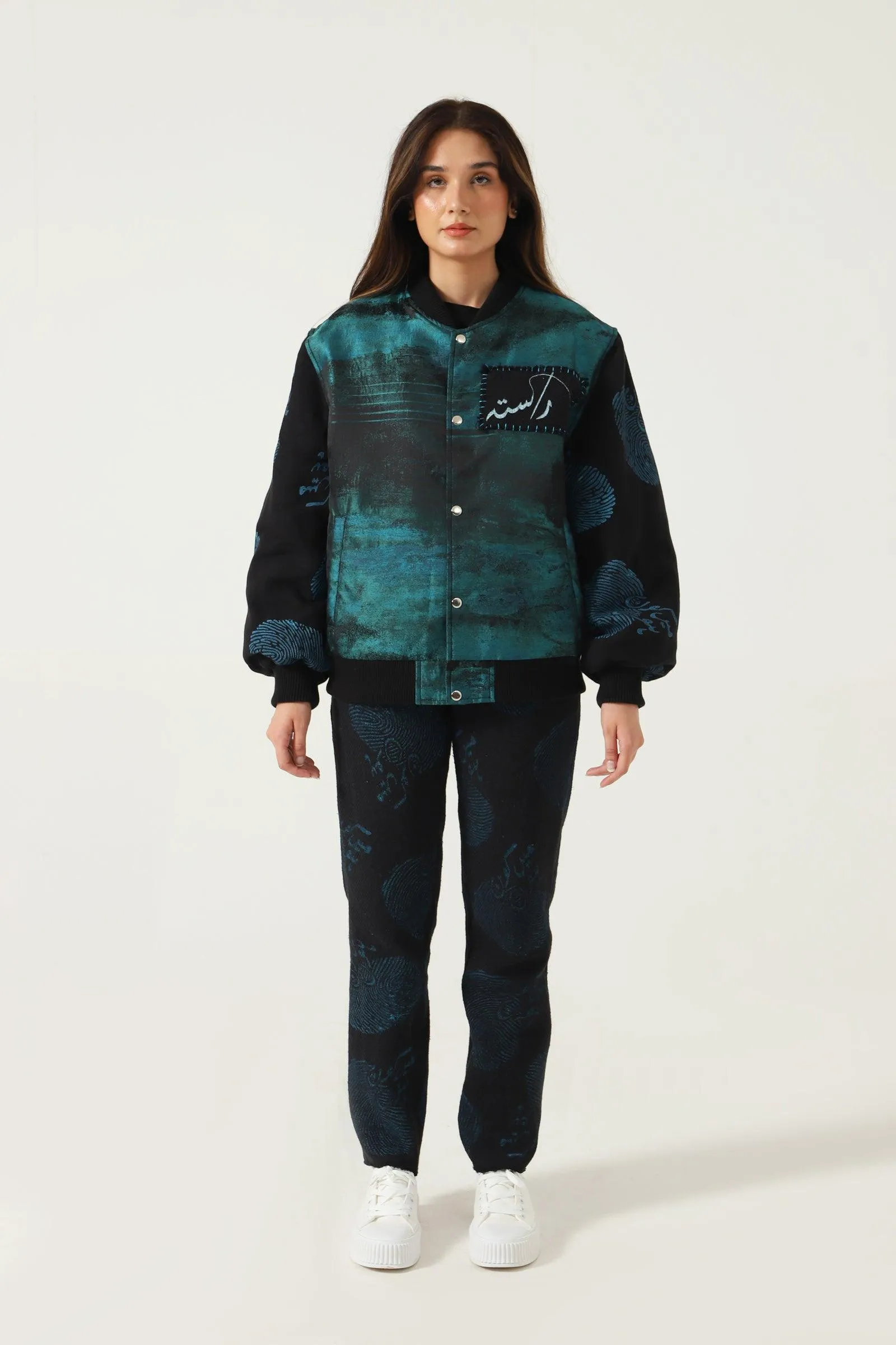 "WHO AM I" HAND PRINTED TROUSERS
