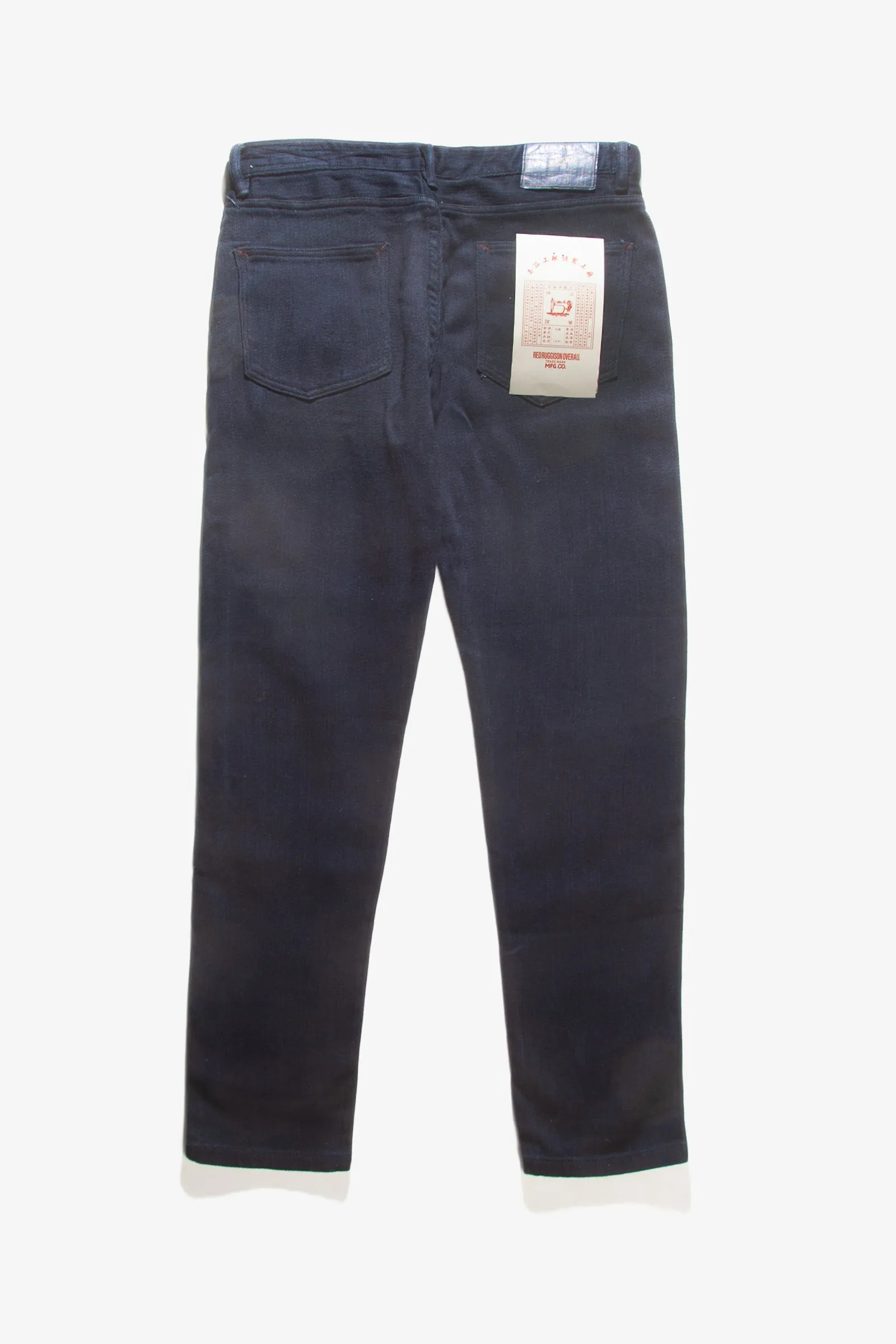 Red Ruggison Slim Fit Indigo Denim Jersey Pants