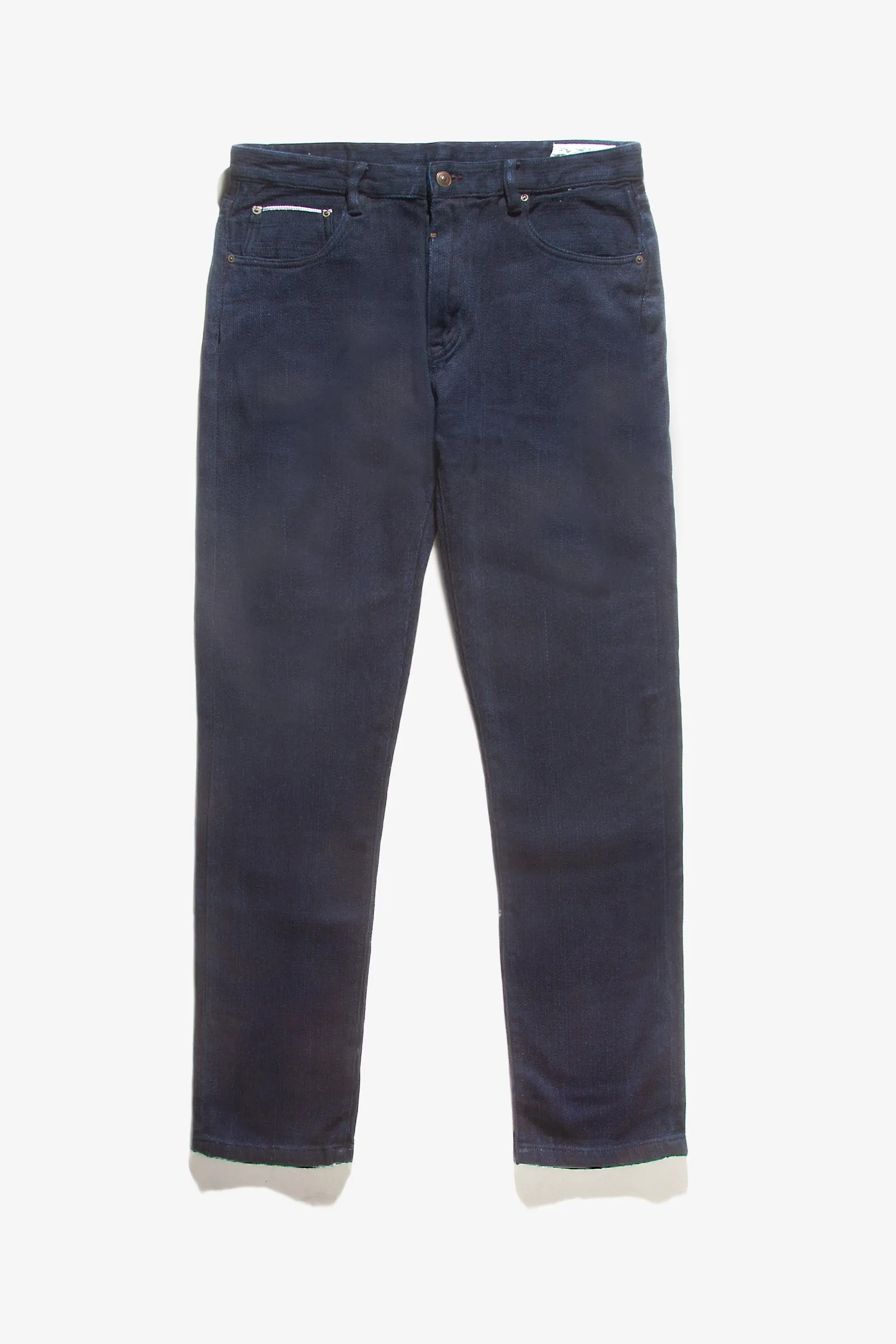 Red Ruggison Slim Fit Indigo Denim Jersey Pants