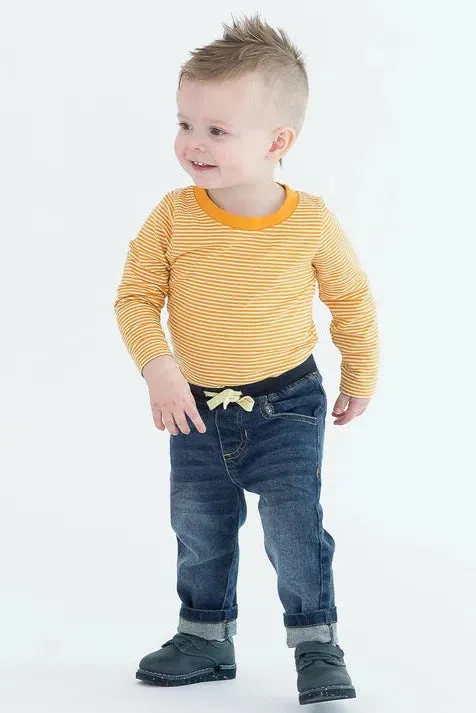 Ruffle Butts - Medium Wash Pull-On Jeans