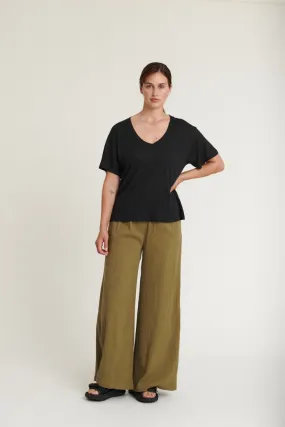 Simone Loose Pants - Martini Olive