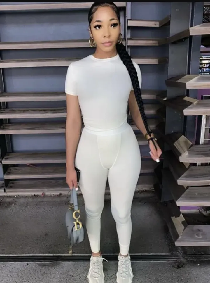 Slim Fit Short Sleeve Top Pants Suit