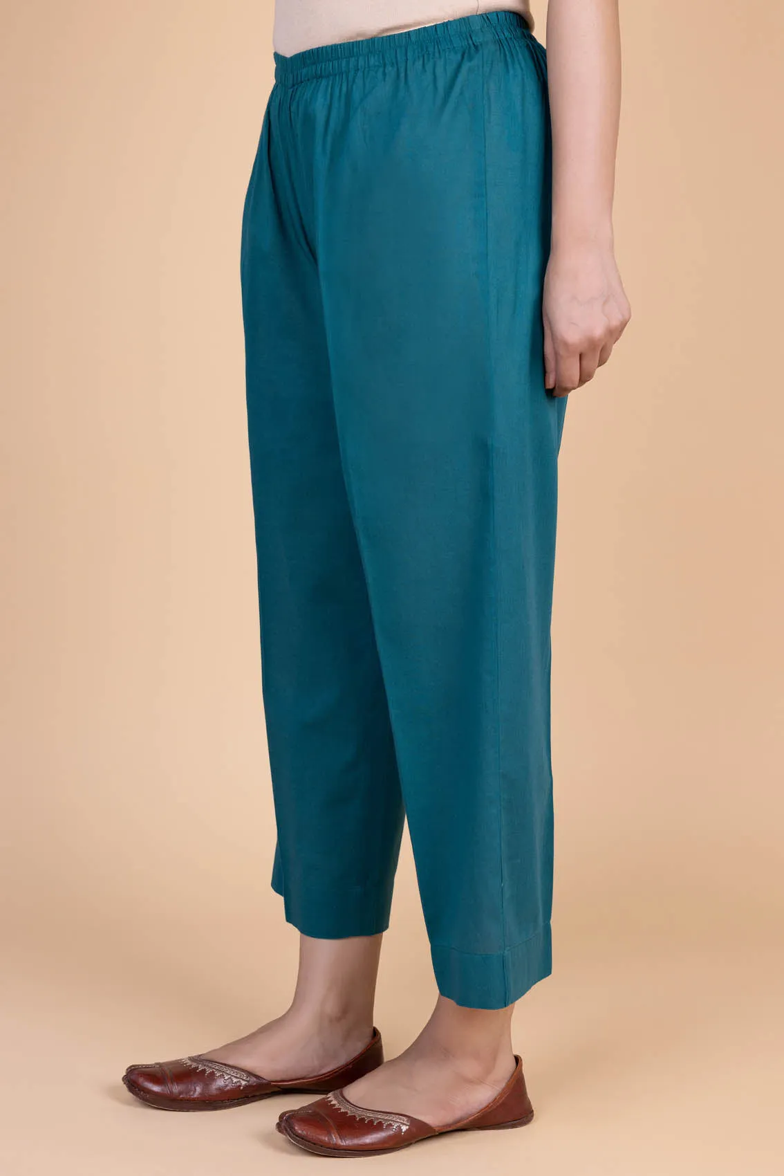 Teal Green Wide Legged Trousers