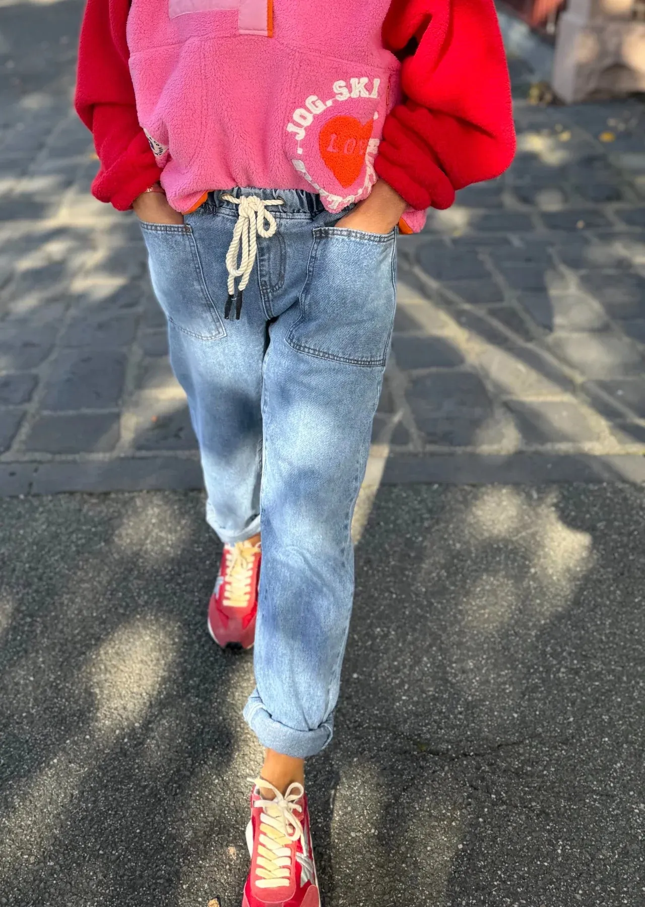 Track Jean - Stonewash