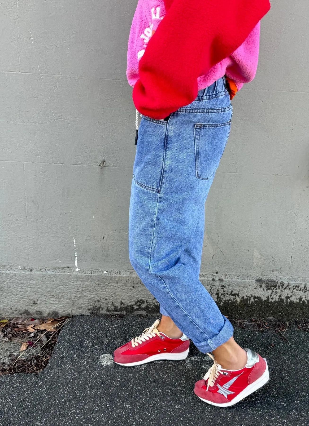 Track Jean - Stonewash